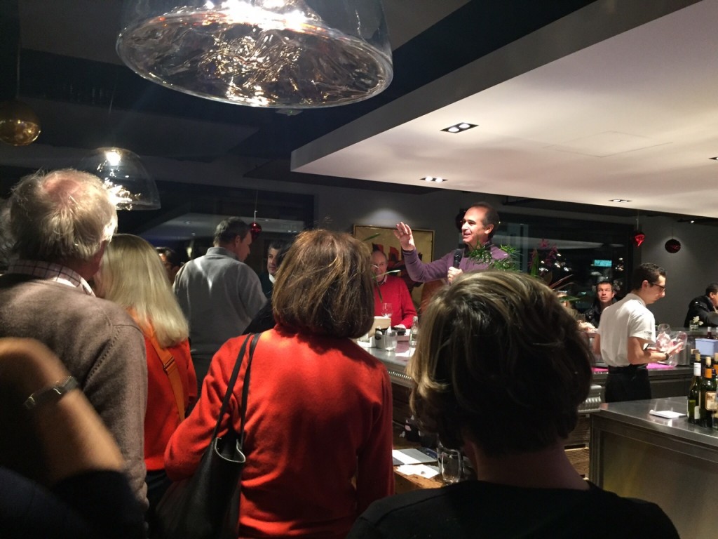 Participants au Cocktail de la Nouvelle Année 2017 de l’APACH au restaurant Mosaic, Crans-Montana.